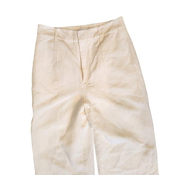 Significant Other Revolve linen Florina Wide Leg Pant in Ivory Size 10 - Picture 3 of 8